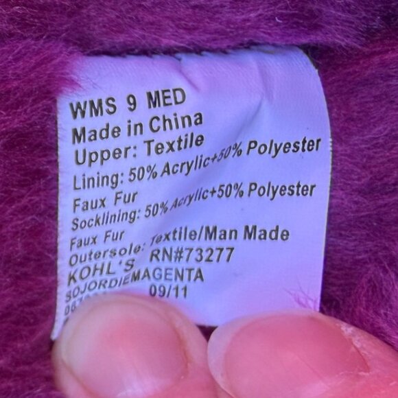 Like new! Cute Purple Faux Suede Calf-Height Boots - Size 9 - Picture 4 of 6